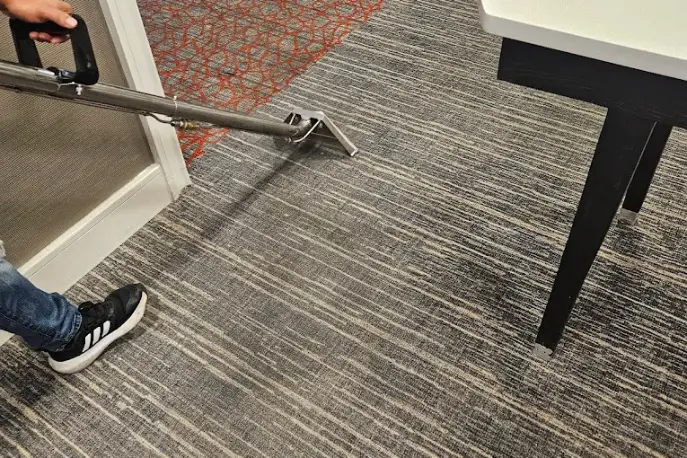 Residential carpet cleaning work